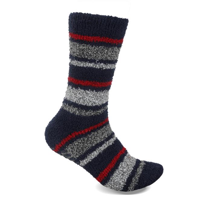 totes® Mens 3 Pack Supersoft Cosy Socks Navy Mix Extra Image 5